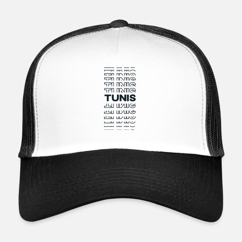 Modern Minimal Stadt - Tunisia Tunis Trucker Cap