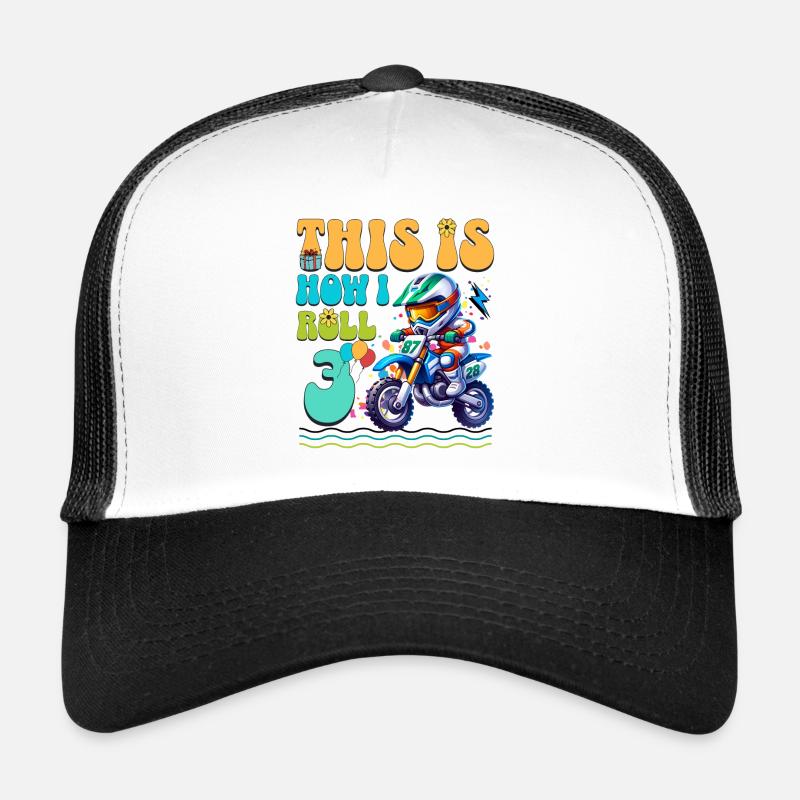 3e anniversaire de motocross Casquette trucker 