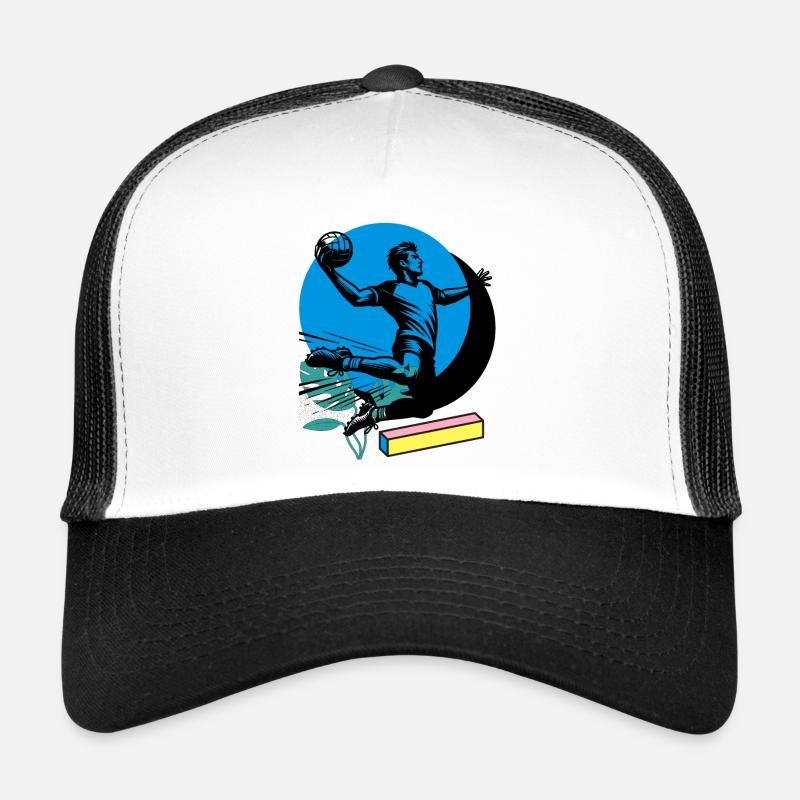 Handball Handballer - Trucker Cap - Weiß/Schwarz