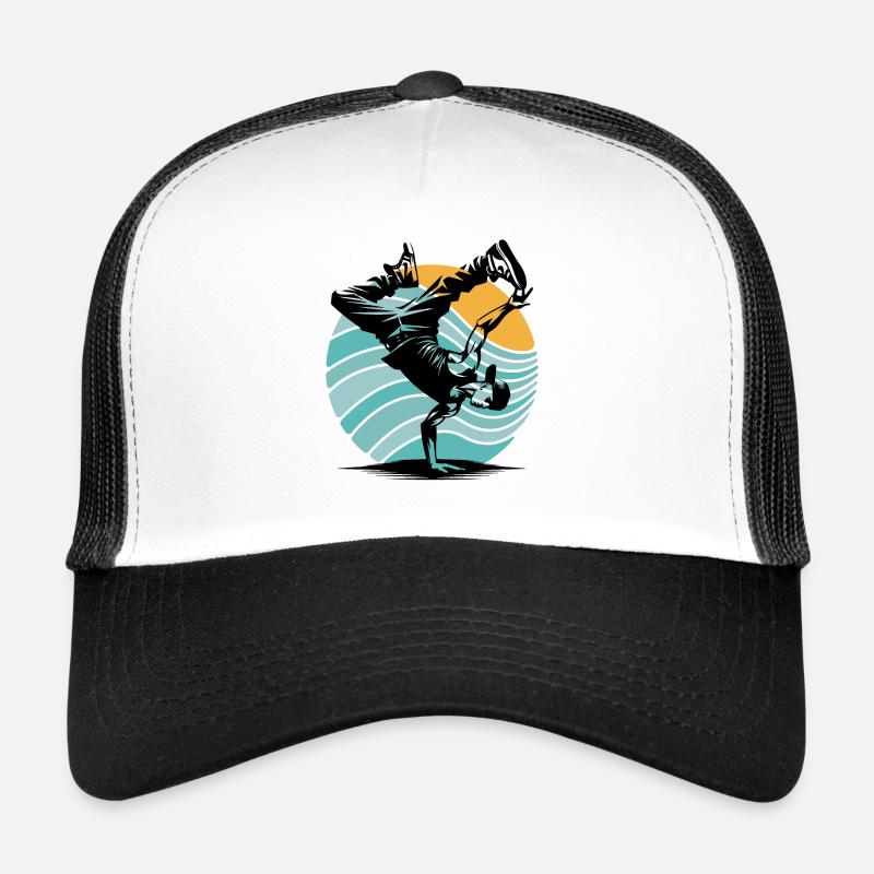 Breakdance - Trucker Cap - Weiß/Schwarz