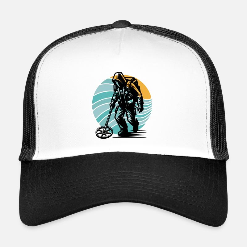 Sondeln Metalldetektor - Trucker Cap - Weiß/Schwarz