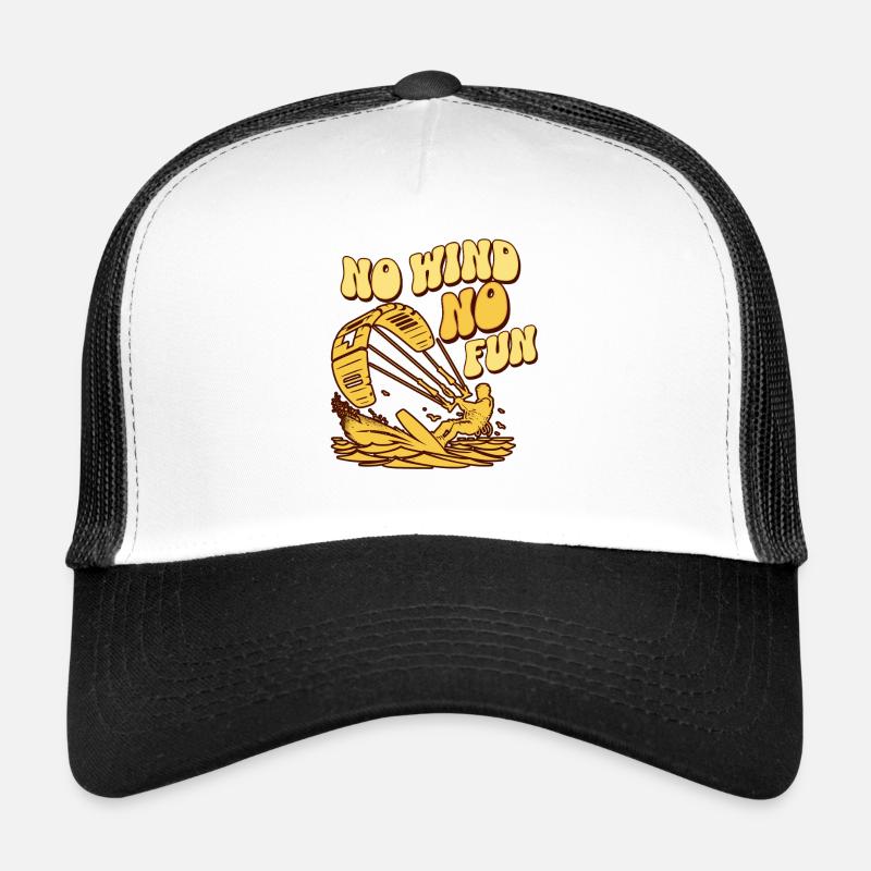 Kitesurfen Kitesurfer Kiteboard - Trucker Cap - Weiß/Schwarz