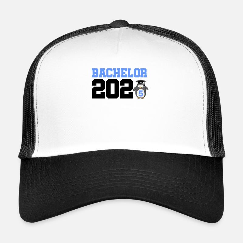 Bachelor 2025 Abschluss Promotion Sponsion - Trucker Cap - Weiß/Schwarz