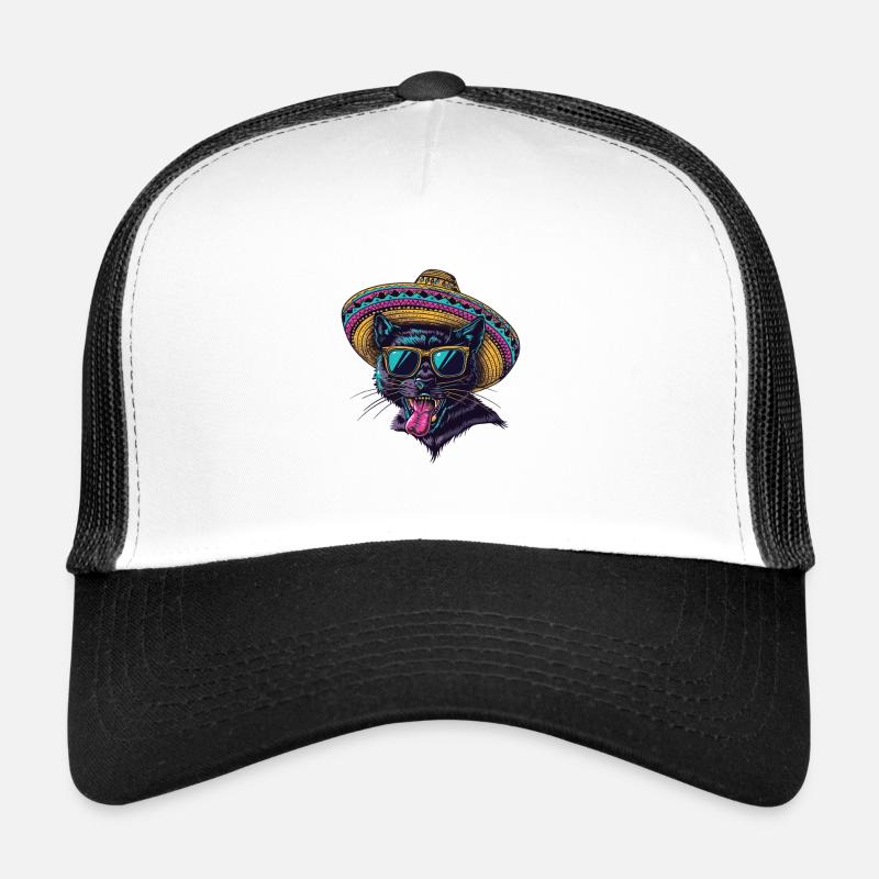 Panther Comic Lustig Sombrero Trucker Cap