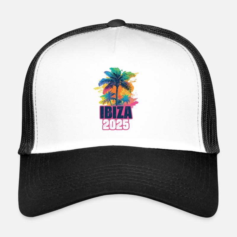 Ibiza 2025 Urlaub Palmen Trucker Cap