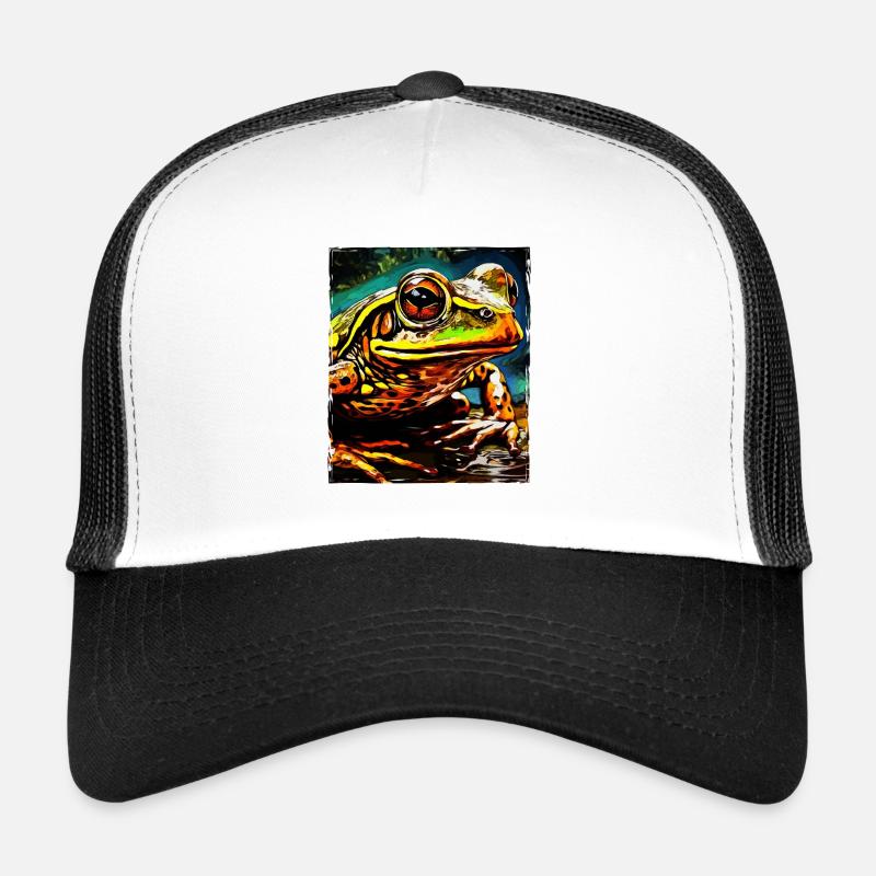 Frosch Porträt Trucker Cap