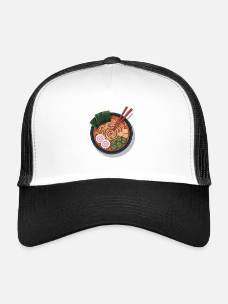 Pop Art Ramen Noodles Bowl Graphic - Trucker Cap - white/black - Front