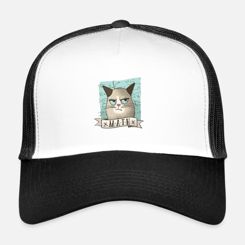 Mathe Nachhilfe Katze Lehrer Tshirt Geschenk Trucker Cap