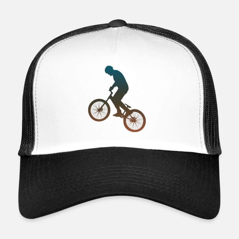 Bicycle / biker - Trucker Cap - white/black