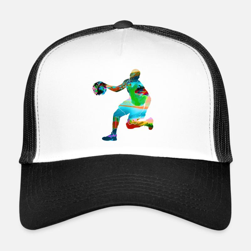 Basketball, ballon, coloré, graffiti Casquette trucker 