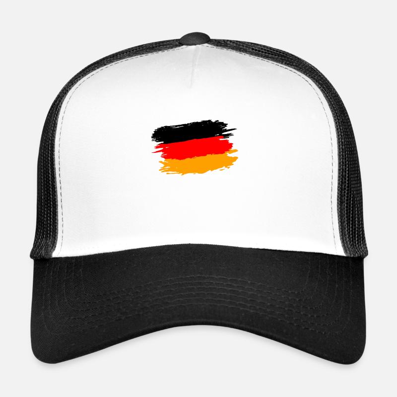 I Love GERMANY Shirt Flag GERMANY PRIDE - Trucker Cap - white/black