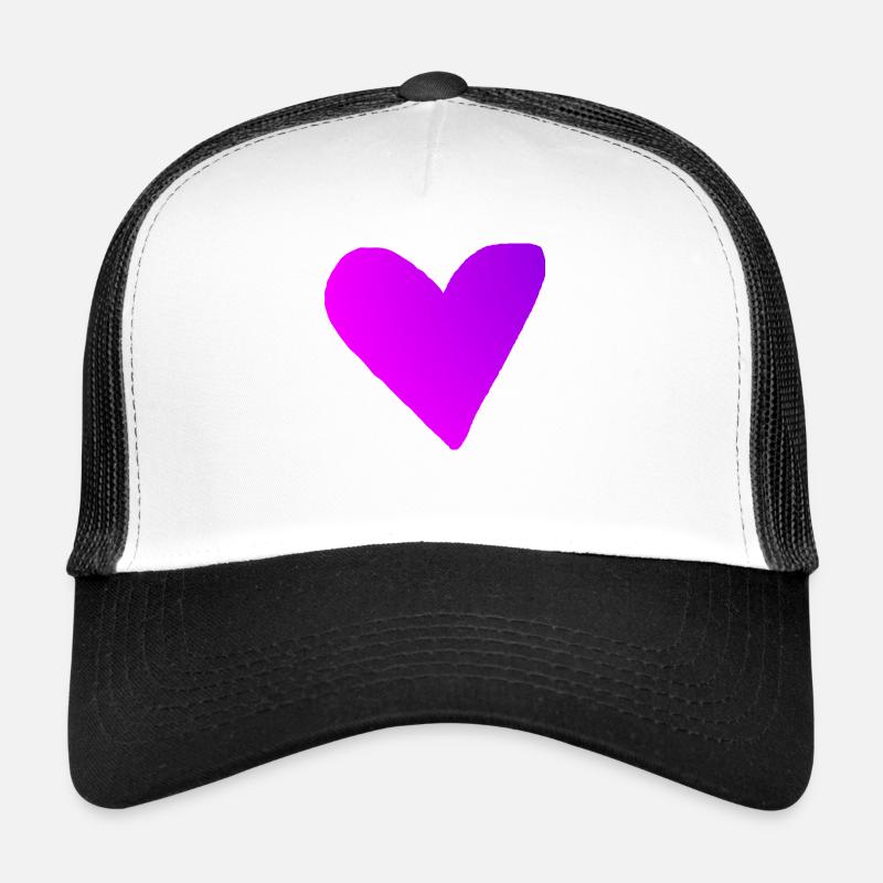Herz rosa pink lila Geschenkidee Trucker Cap