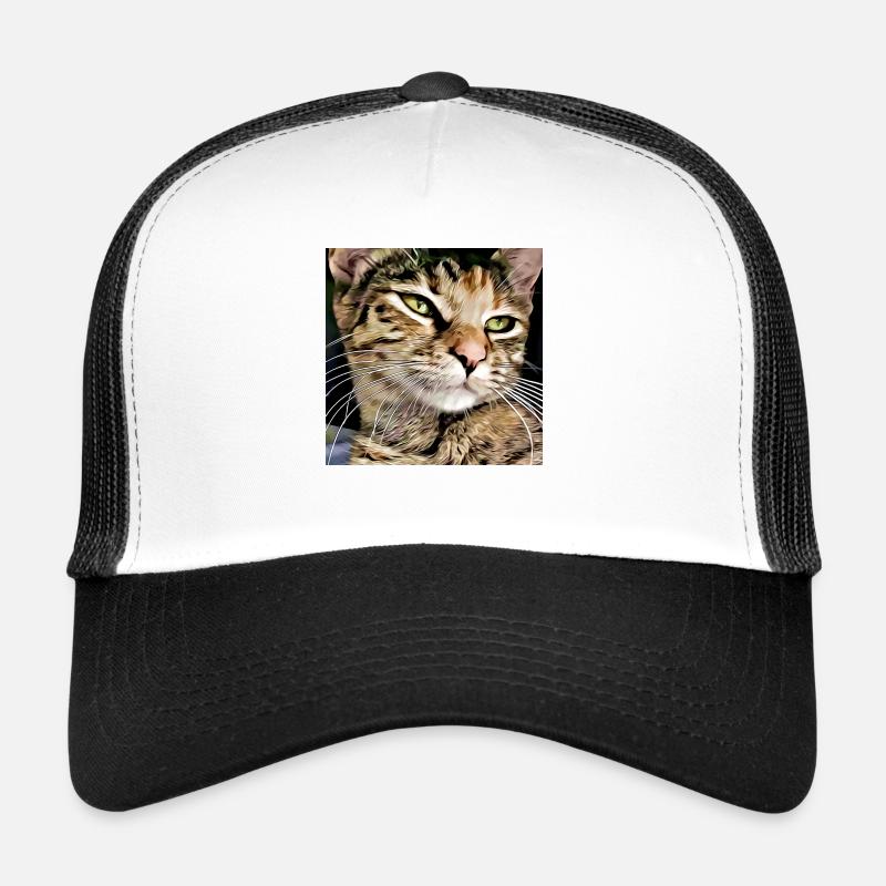 Tabby cat portrait Trucker Cap