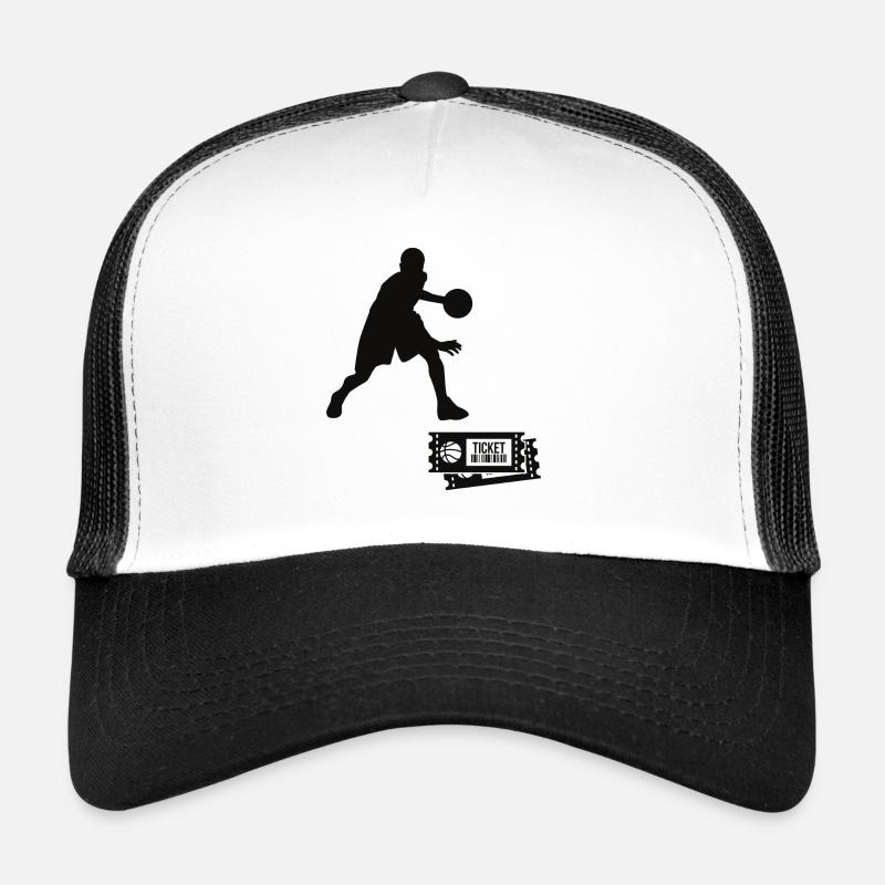 Basketball - Trucker Cap - Weiß/Schwarz