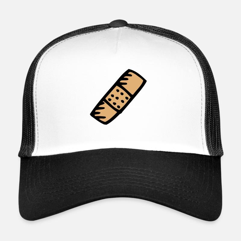 pflaster_2c - Trucker Cap - Weiß/Schwarz
