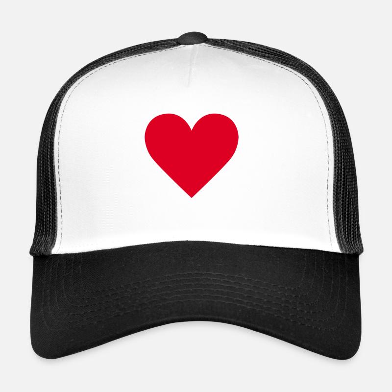 Herz Heart red Trucker Cap