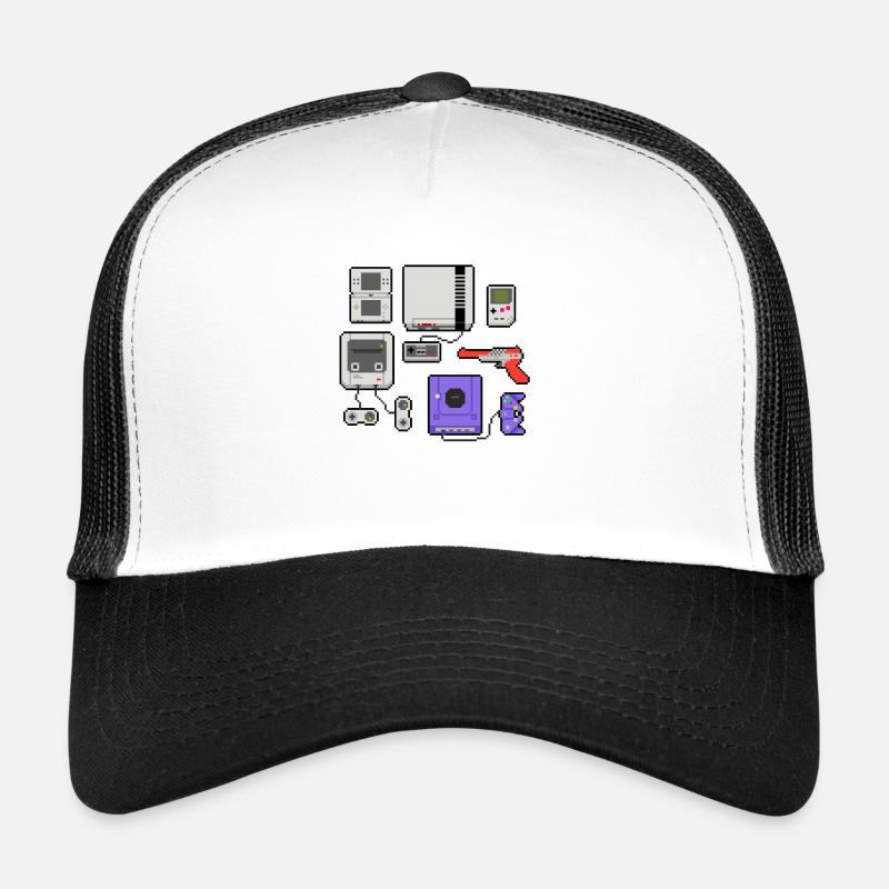 Pixel art console Casquette trucker 