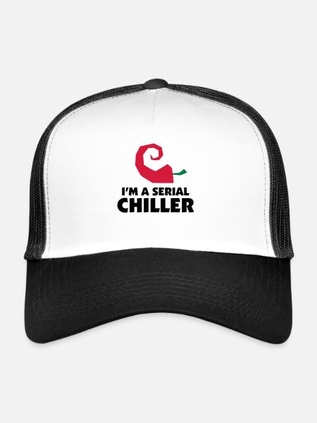 Je suis un refroidisseur de série - Casquette trucker  - blanc/noir - Devant