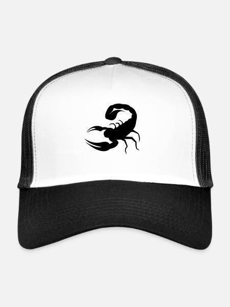 skorpion - Casquette trucker  - blanc/noir - Devant