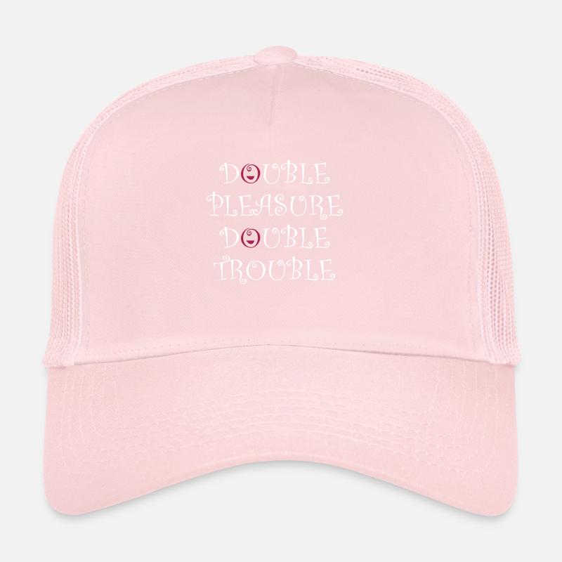 Double plaisir double trouble curl wh filles 1 Casquette trucker 