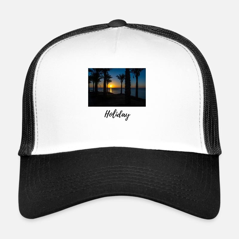 Holiday pappi design - Trucker Cap - Weiß/Schwarz