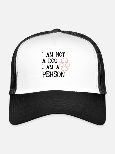 Chien Droits des chiens Droits des animaux Drôles Chiens Vecteur 1 - Casquette trucker  - blanc/noir - Devant