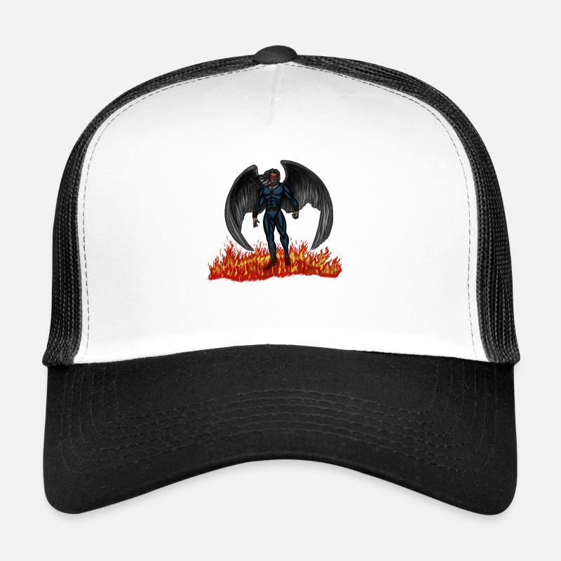 Superheld - Trucker Cap - Weiß/Schwarz