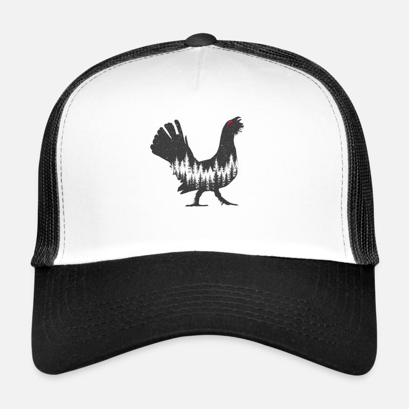 Auerhahn - Trucker Cap - Weiß/Schwarz