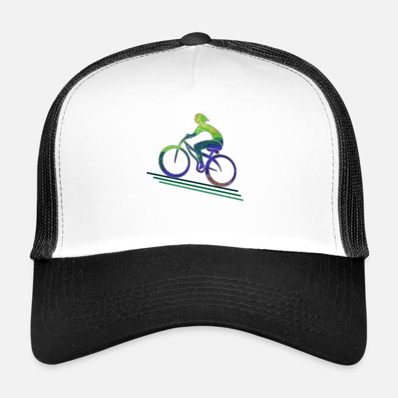 Radfahrer - Trucker Cap - Weiß/Schwarz