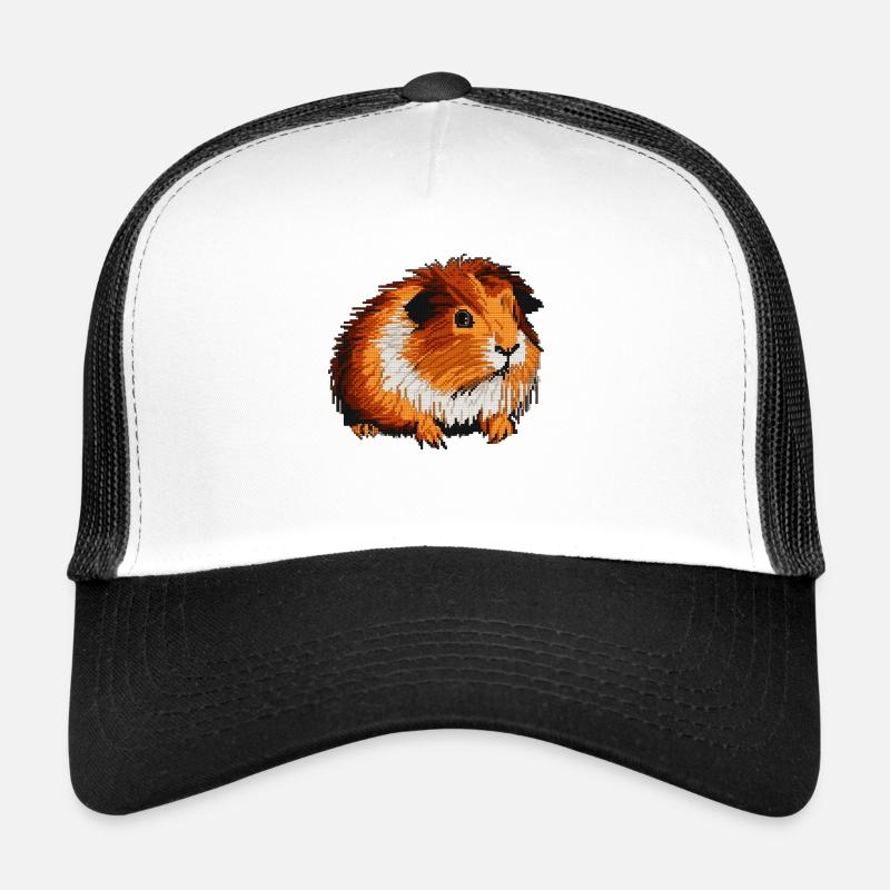 Guinea pigs in 8 bit pixel optics Trucker Cap