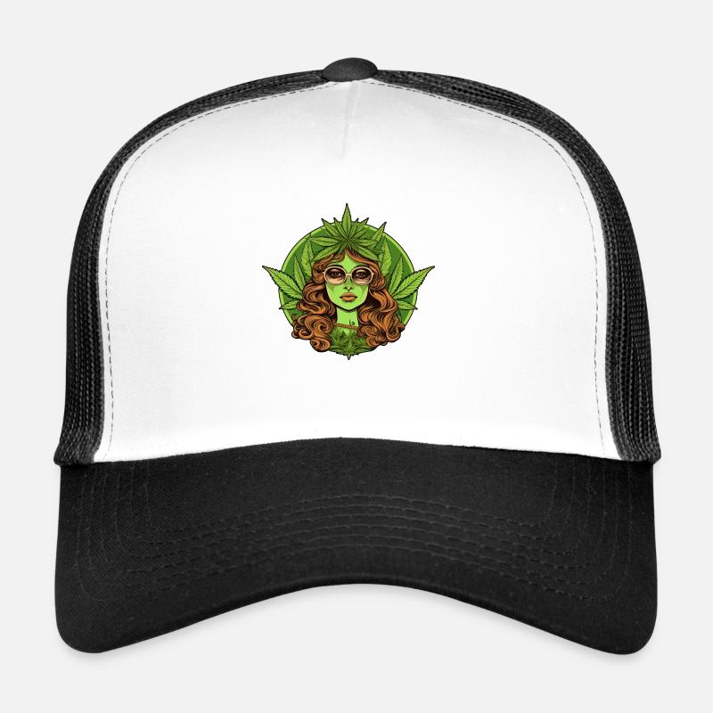 Marijuana - Déesse verte Casquette trucker 