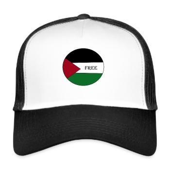 Palestiniens Palestiniens - Casquette trucker  - blanc/noir - Devant