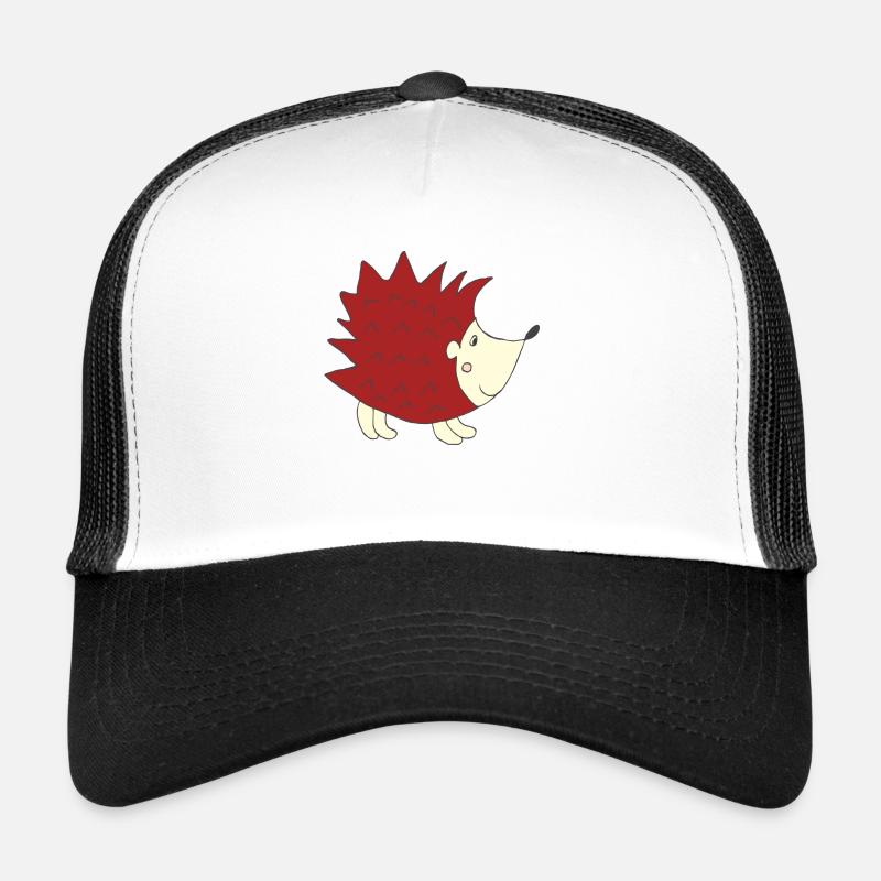 Hedgehog Red Trucker Cap