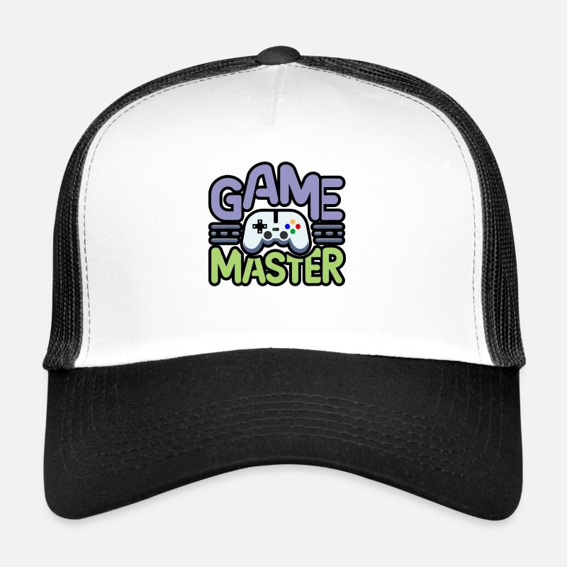 Game master - Casquette trucker  - blanc/noir