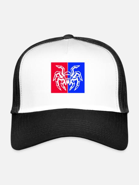 spider spider - Trucker Cap - white/black - Front
