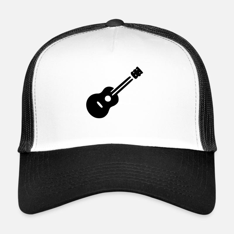 Gitarre - Trucker Cap - Weiß/Schwarz