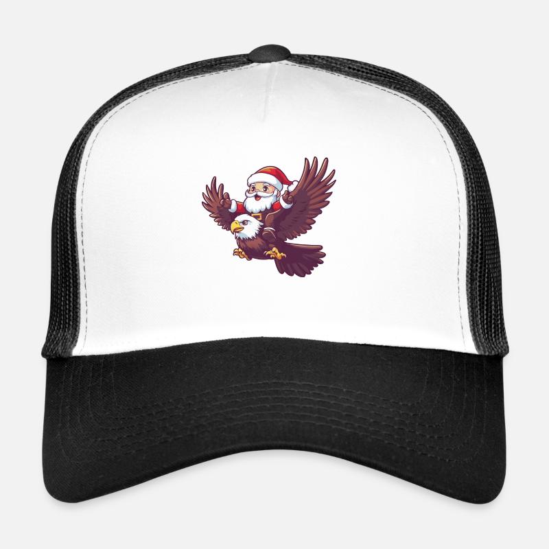Aigle Père Noël dessin animé Casquette trucker 