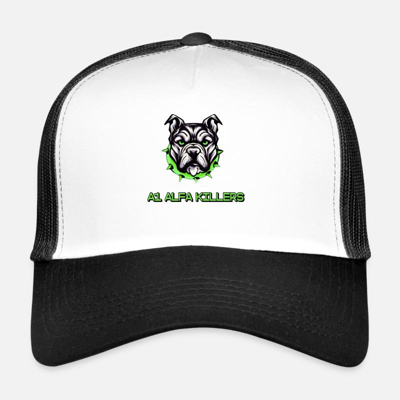 A1 ALFA ESPORTS - Trucker Cap - Weiß/Schwarz