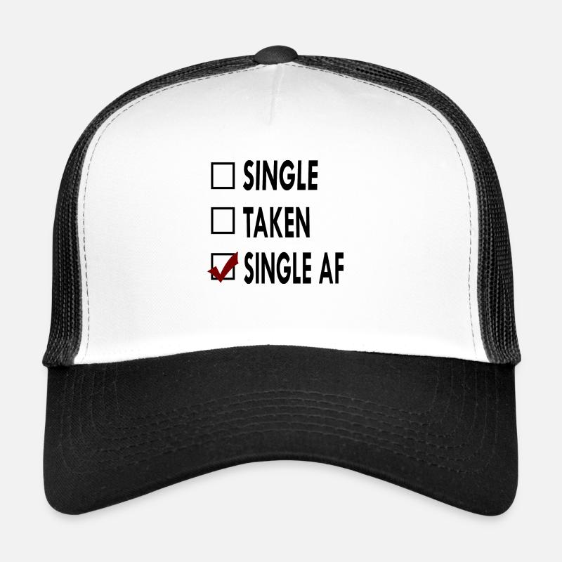 SINGLE noir blancVSINGLE Casquette trucker 