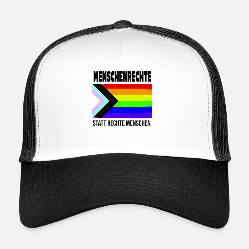 Menschenrechte statt rechte Menschen LGBTQIA+ Trucker Cap