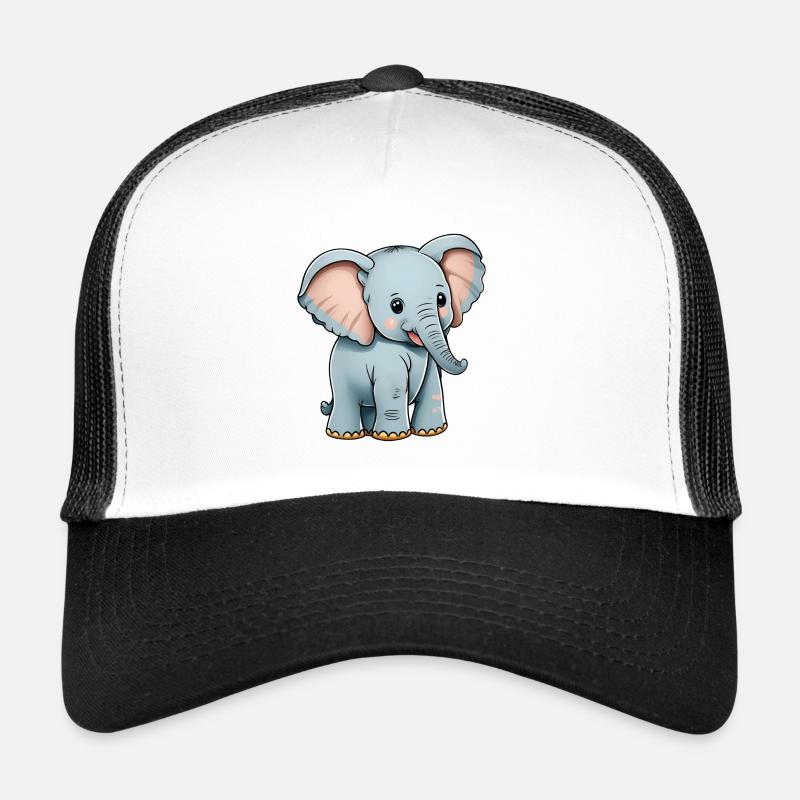 Éléphant totalement mignon Casquette trucker 