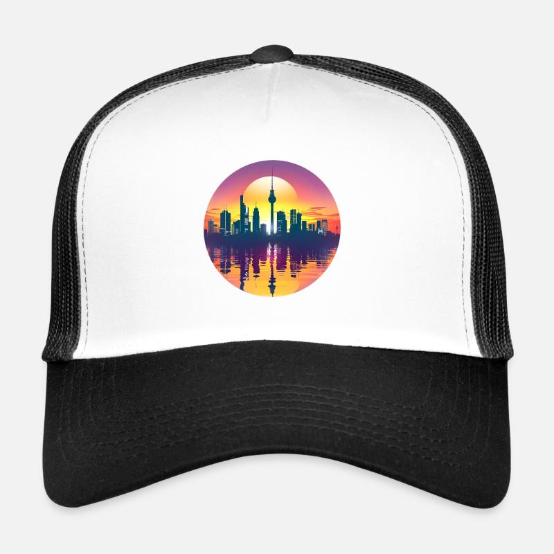 Gütersloh Skyline - Trucker Cap - white/black