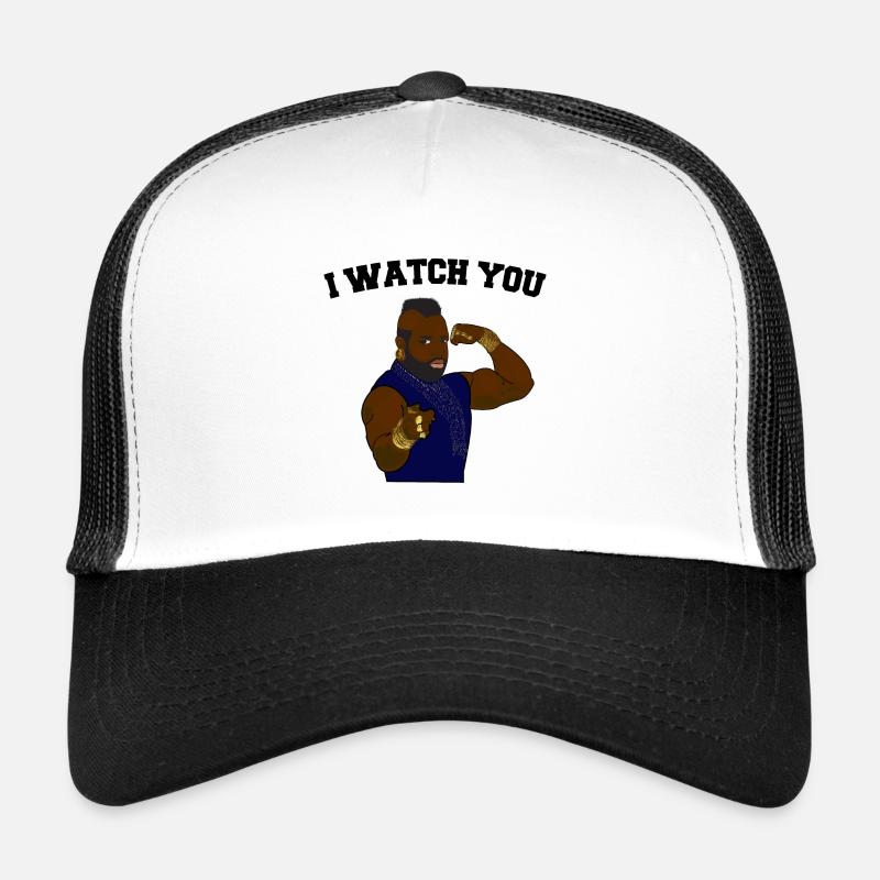 Barracuda - ich beobachte dich - Trucker Cap - Weiß/Schwarz