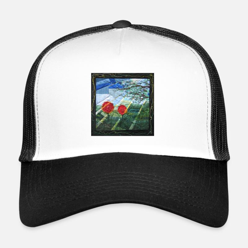Lumenblumen Kunst - Trucker Cap - Weiß/Schwarz