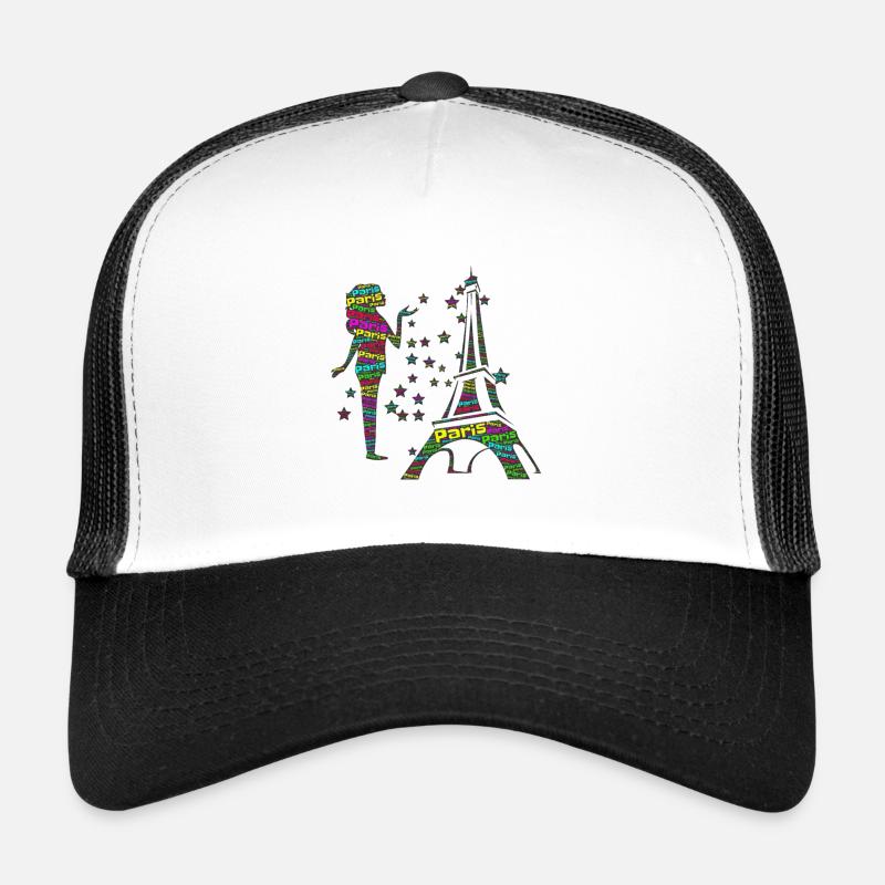 Paris en couleur Casquette trucker 