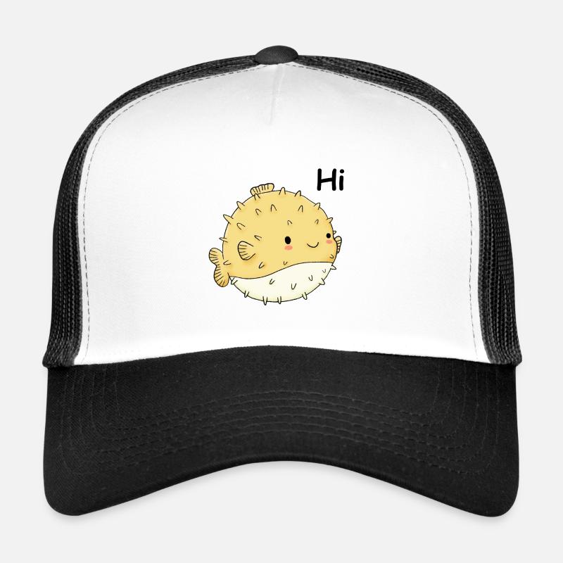 Happy puffer fish Trucker Cap
