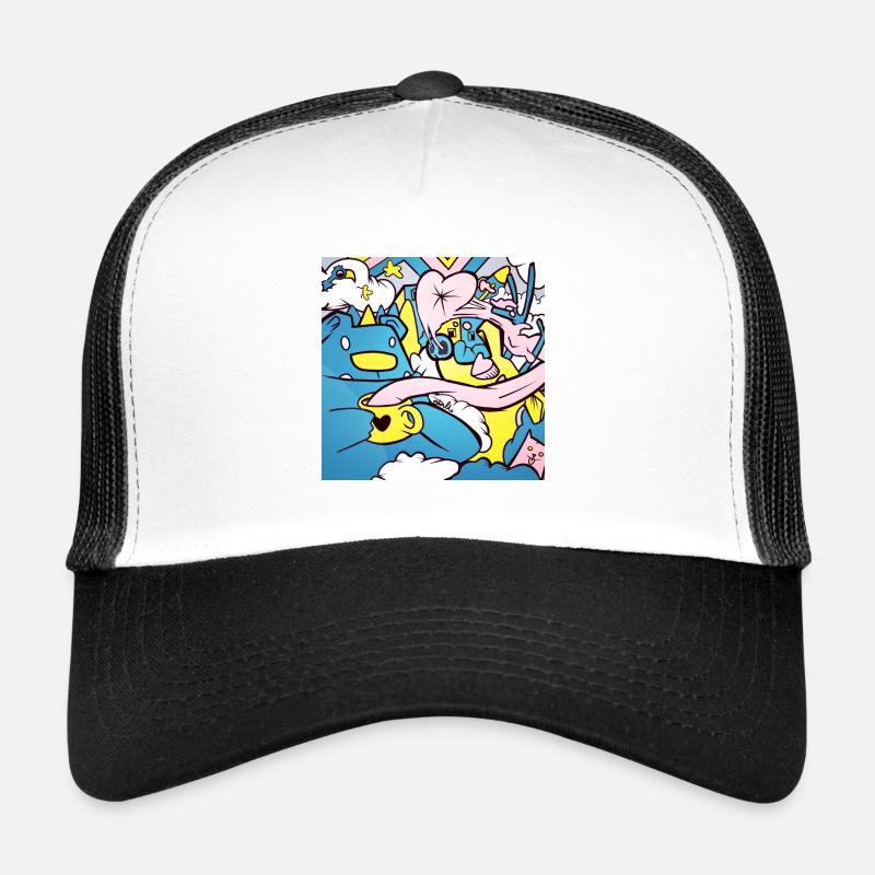 Graffiti style bear Trucker Cap