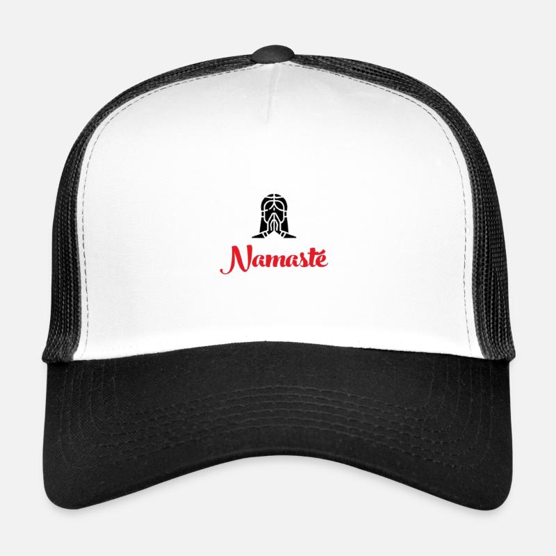 Namaste - Trucker Cap - white/black