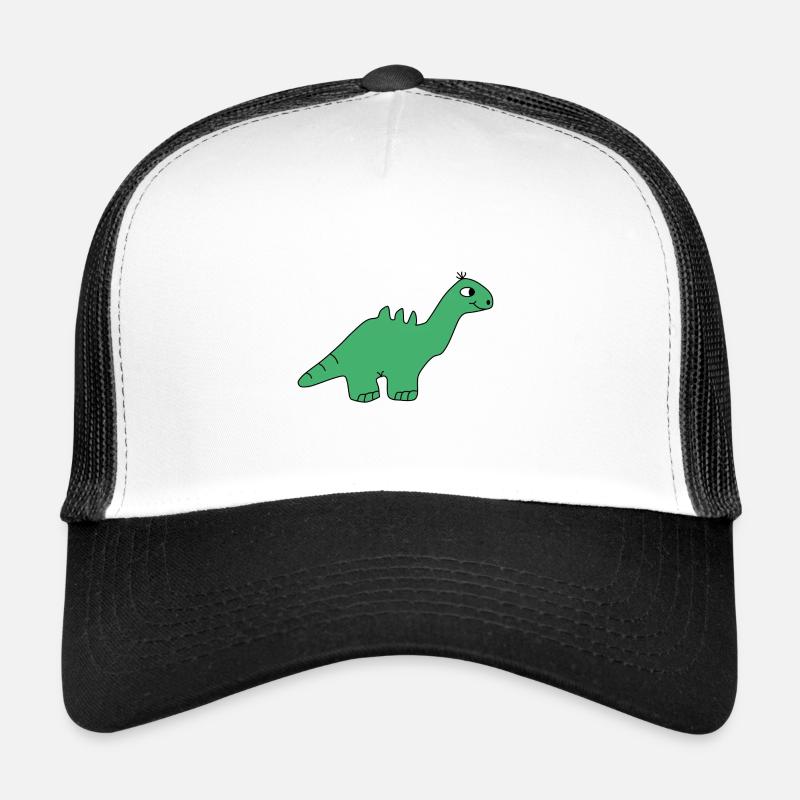 Dino - Trucker Cap - Weiß/Schwarz