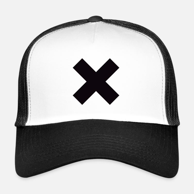 Straight Edge X black Trucker Cap